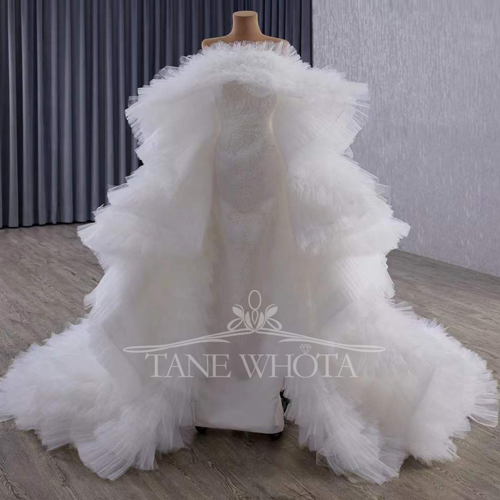 Elegant Mermaid Wedding Inner  - Embroidery Organza avaliação e preço