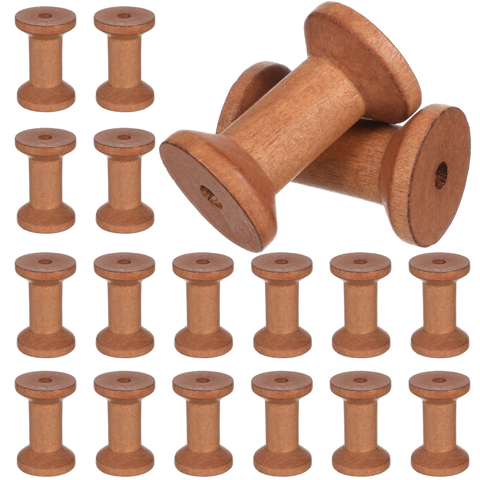 20Pcs Wooden Thread Holders Em - Embroidery Thread avaliação e preço