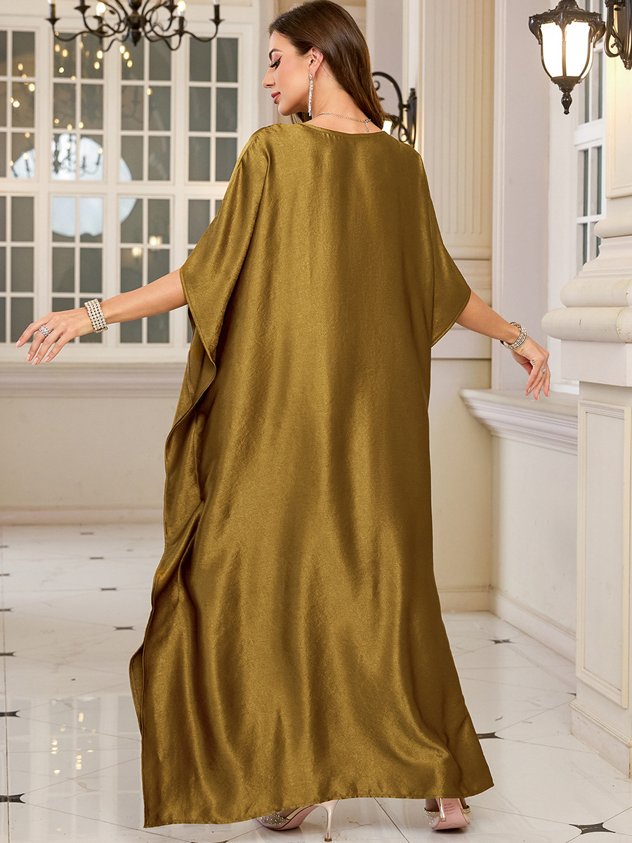 Women Embroidered Long Caftans - Embroidery Kaftan avaliação e preço