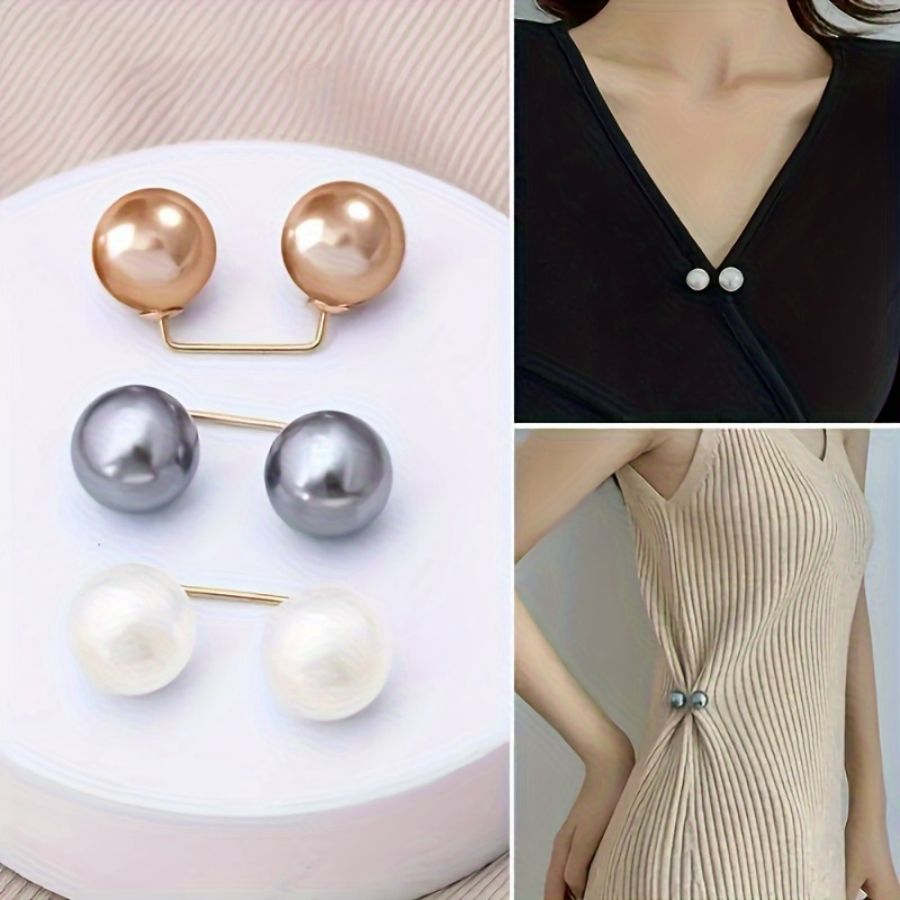 Set of 6 Fashion Pearl Pins fo - Embroidery Kaftan avaliação e preço