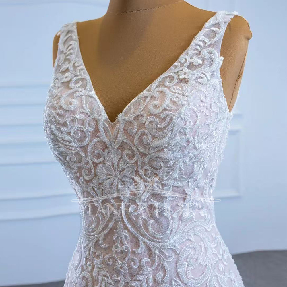 Civil Wedding Dress Spaghetti  - Embroidery Organza avaliação e preço