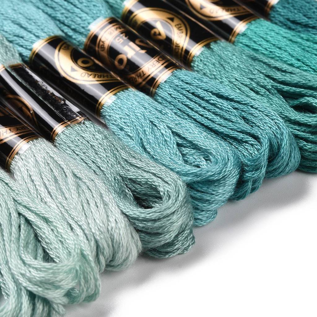 1Set 8 Skeins 0.5mm 6-Ply Poly - Embroidery Thread avaliação e preço