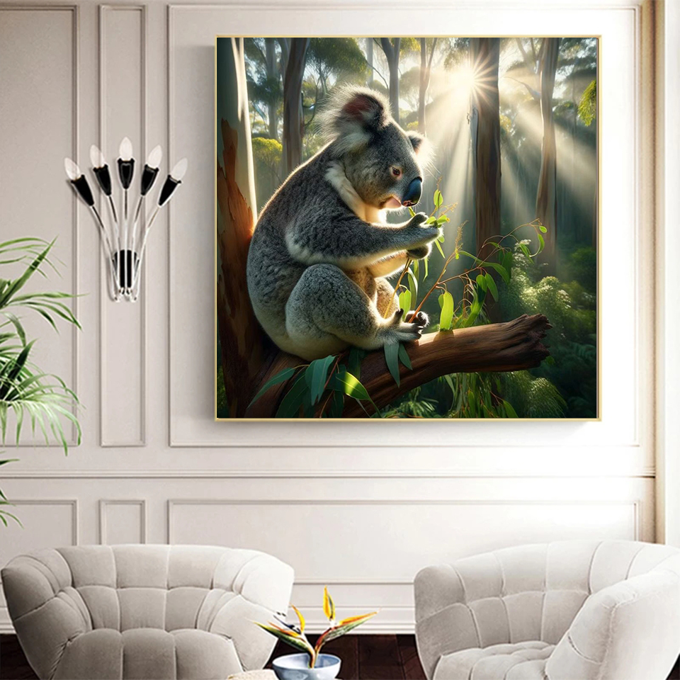Diamond Painting Sloth Koala A - Embroidery In Australia avaliação e preço