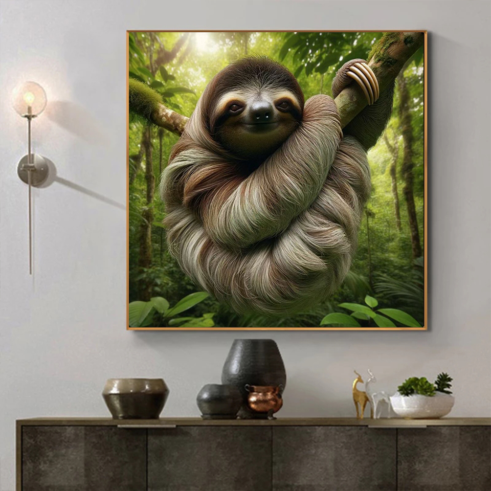 Diamond Painting Sloth Koala A - Embroidery In Australia avaliação e preço